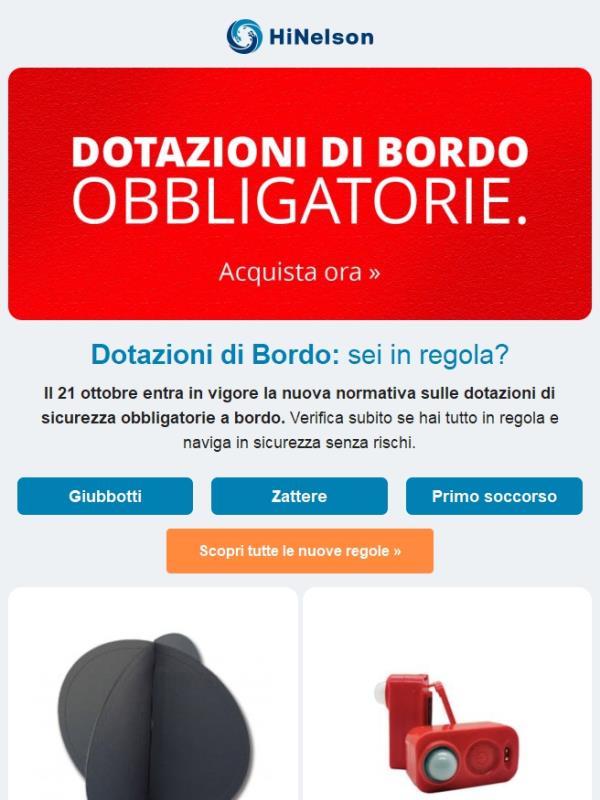 ⚠️ Navigare sicuri: controlla subito le nuove dotazioni obbligatorie