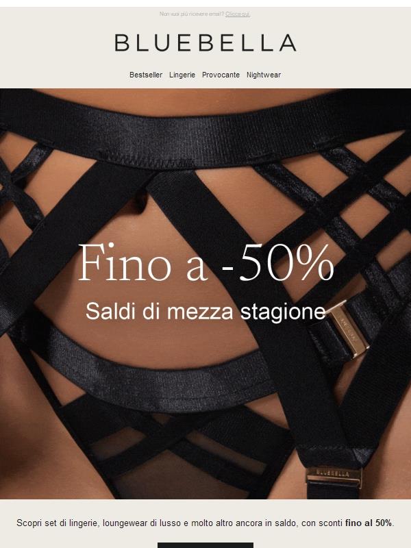 I saldi sono qui: fino al 50% di sconto