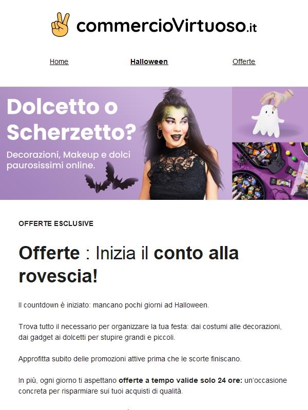 🎃 Offerte esclusive Halloween: inizia il conto alla rovescia!