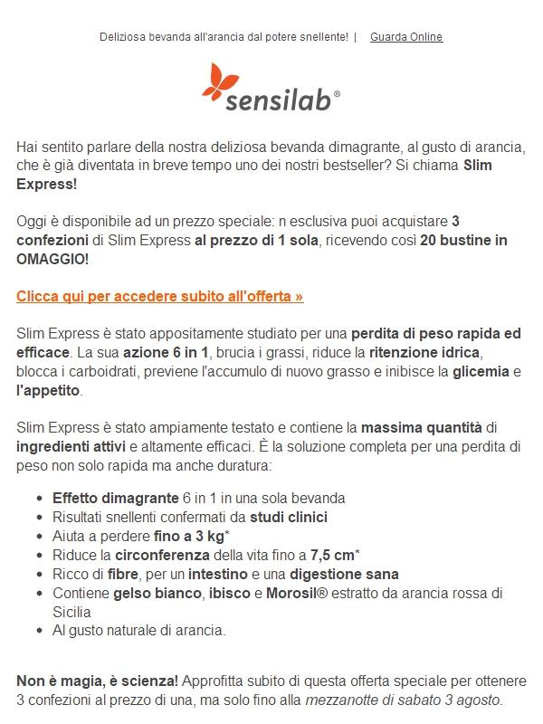 Bevanda snellente azione 6 in 1