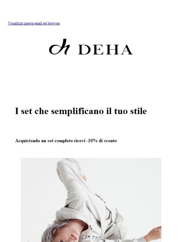 Set, tute e completi: comfort con il 10% di sconto ✨