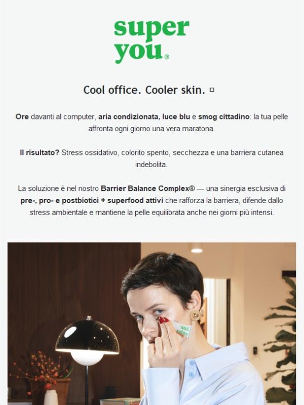 💻 Stress da ufficio? La tua pelle merita un upgrade.