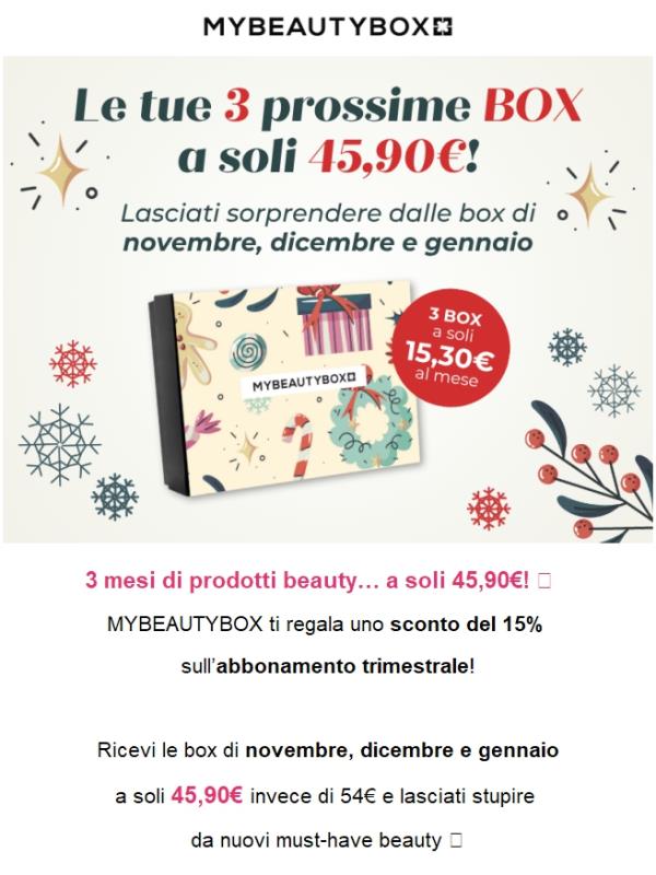 3 box a soli 15,30€ ciascuna 😱