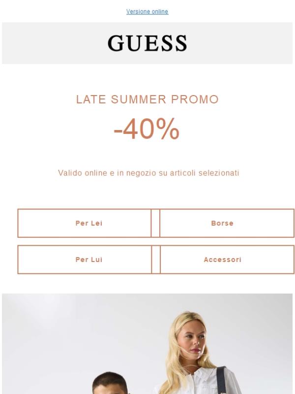 ULTIMI GIORNI | Fino al -40% sulla Selezione Late Summer