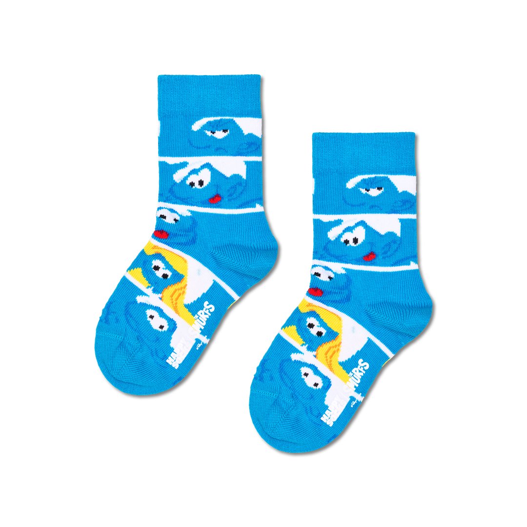 Kids The Smurfs Smurf Faces Sock