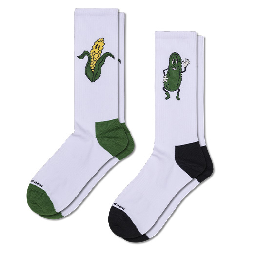 2-Pack Corn Sneaker Socks