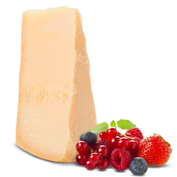 Cheesecake al Parmigiano Reggiano con frutti rossi