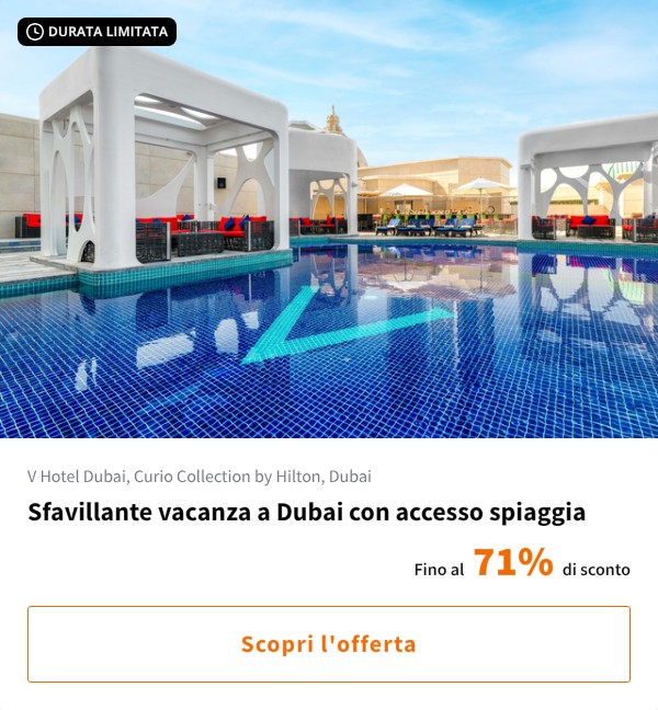 Sfavillante vacanza a Dubai con accesso spiaggia