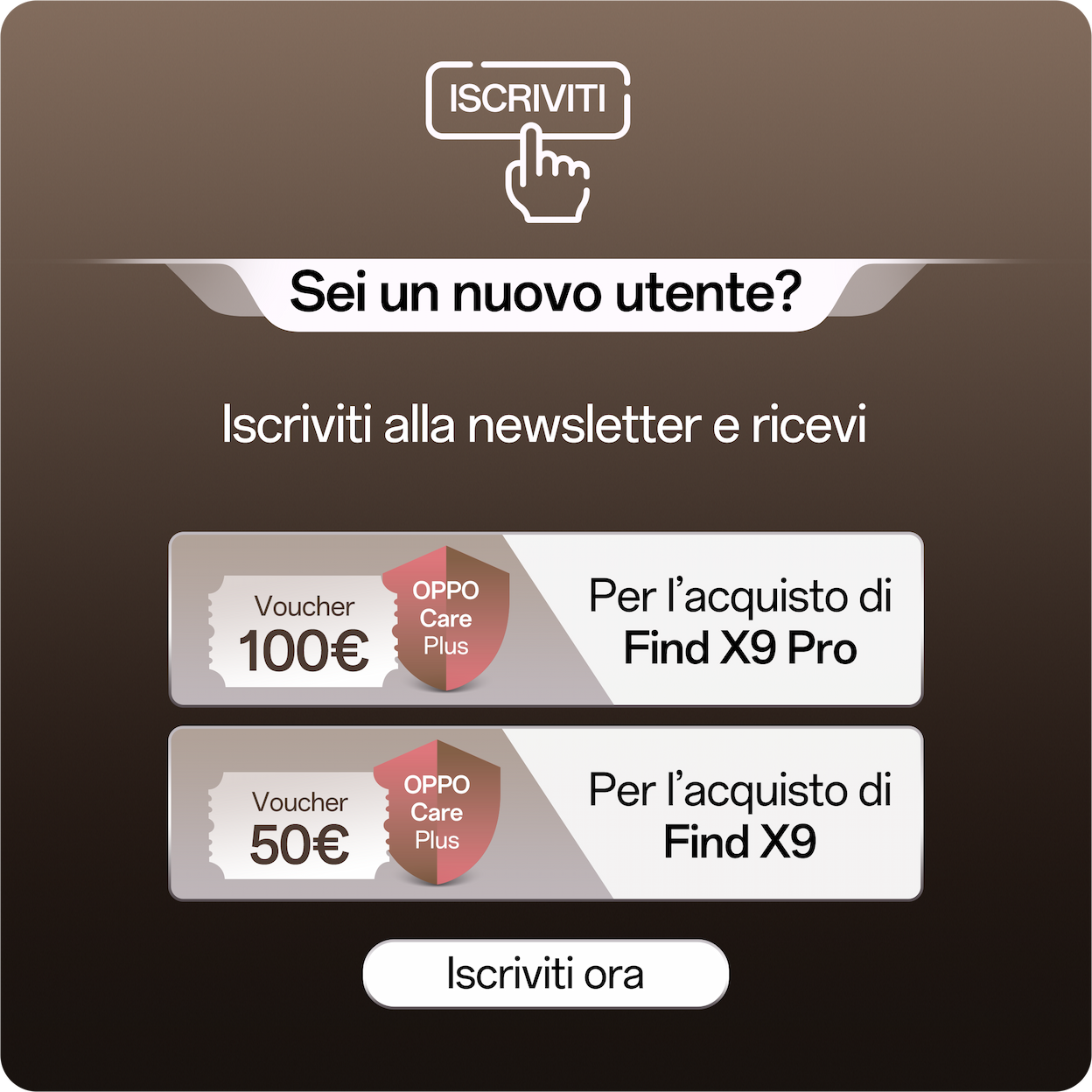 Sei un nuovo utente?