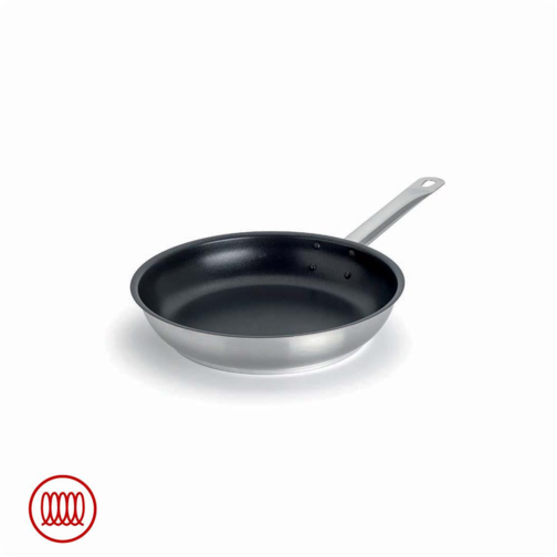 Acciaio Inox Platinum Low Non-Stick Induction Pan with Handle - 20 cm