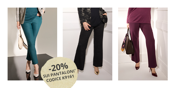 Pantaloni basic elasticizzati modello Mony in tessuto che non sbiadisce con taglio della gamba leggermente affusolato