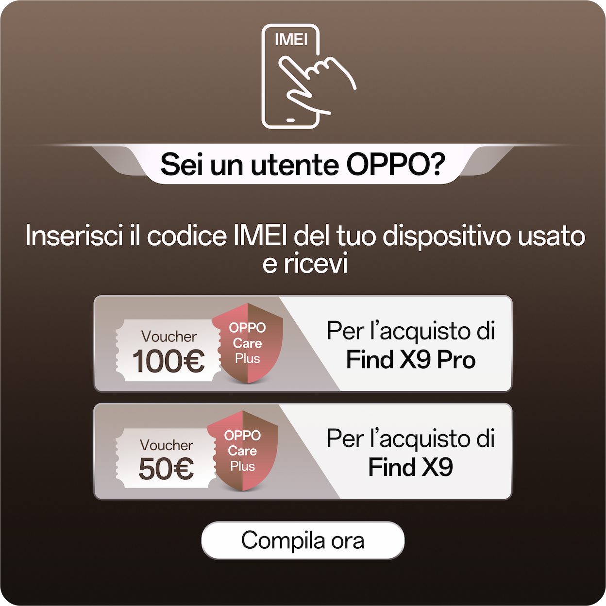 Sei un utente OPPO?