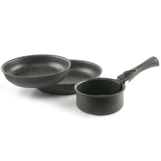 Bolzano Nonstick Aluminum Cookware Set With Removable Handle - Set 4 Pieces