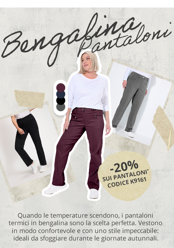 Pantaloni in jersey punto Roma con taglio della gamba dritto e ampio e cintura elastica