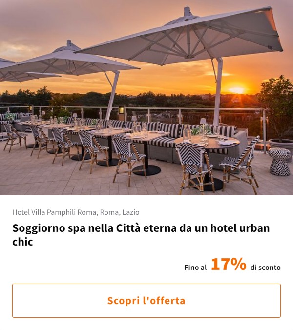 Soggiorno spa nella Città eterna da un hotel urban chic