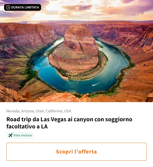 Road trip da Las Vegas ai canyon con soggiorno facoltativo a LA