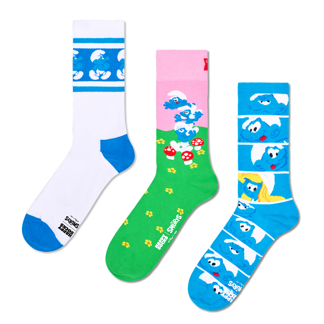 The Smurfs 3-Pack Smurf Socks