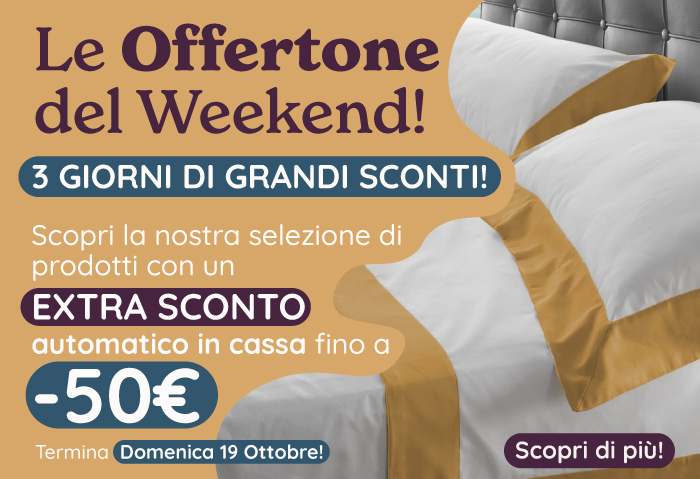 3 Giorni di GRANDI SCONTI: fino a € 50