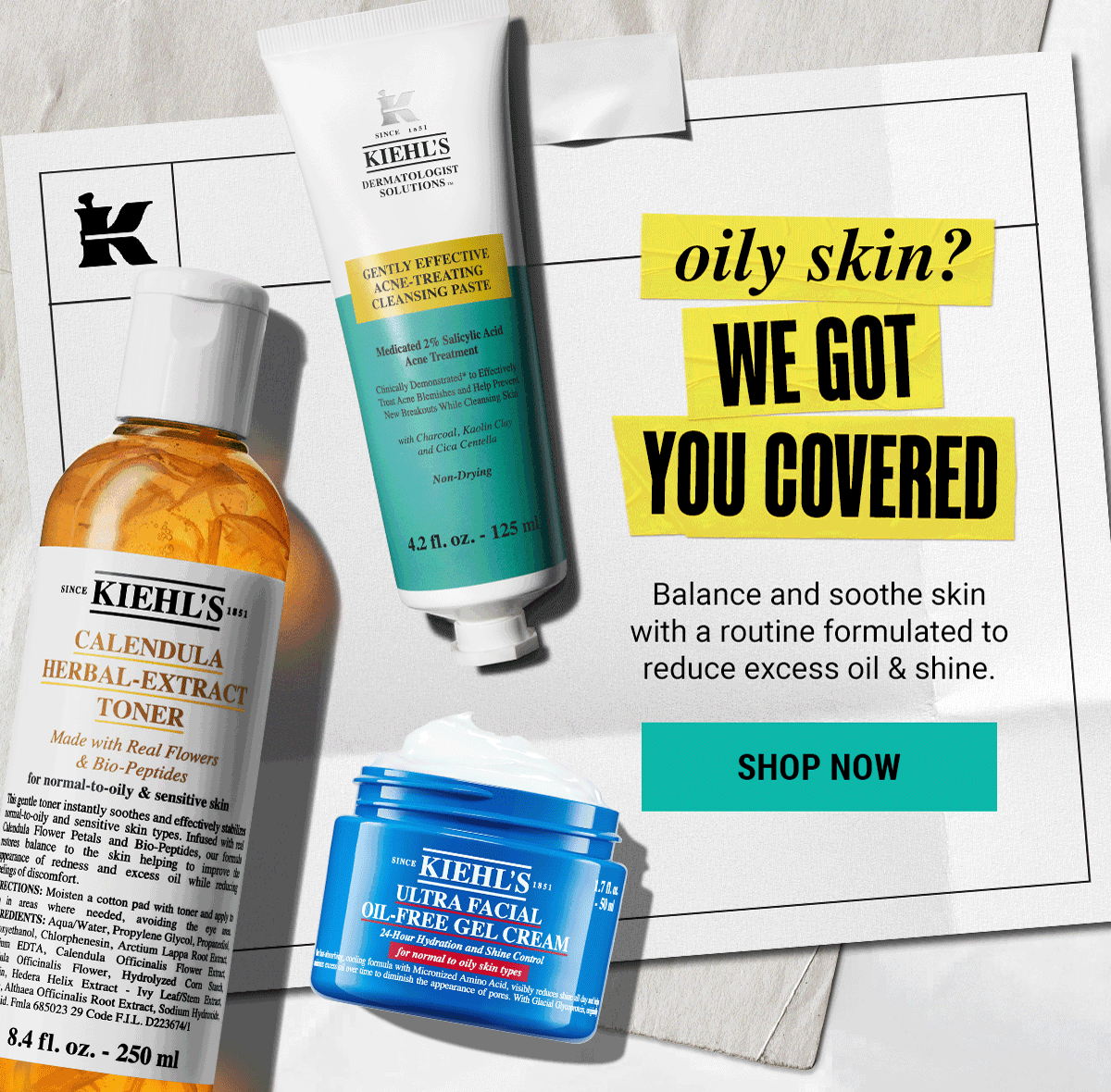 oily skin? WE GOT YOU COVERED