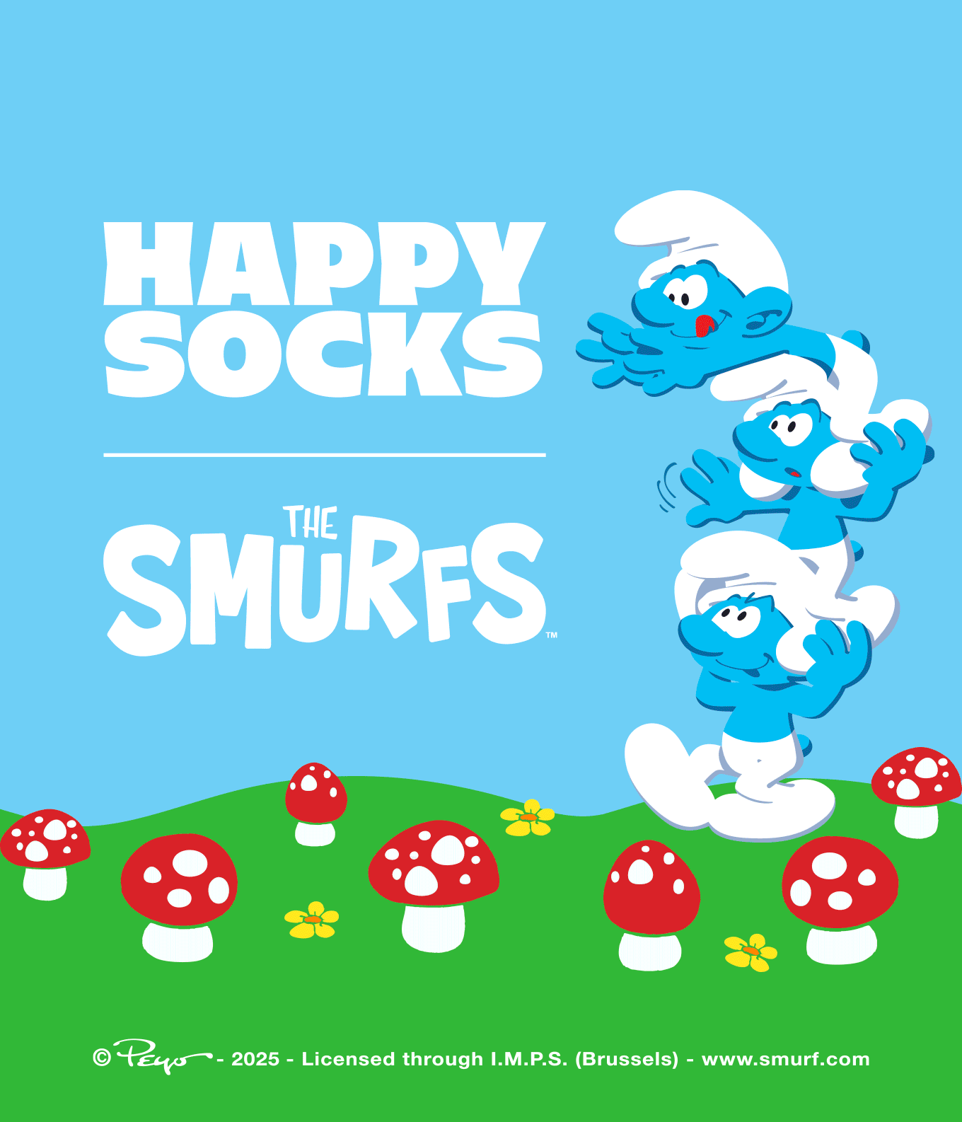 FW25 Happy Socks x The Smurfs