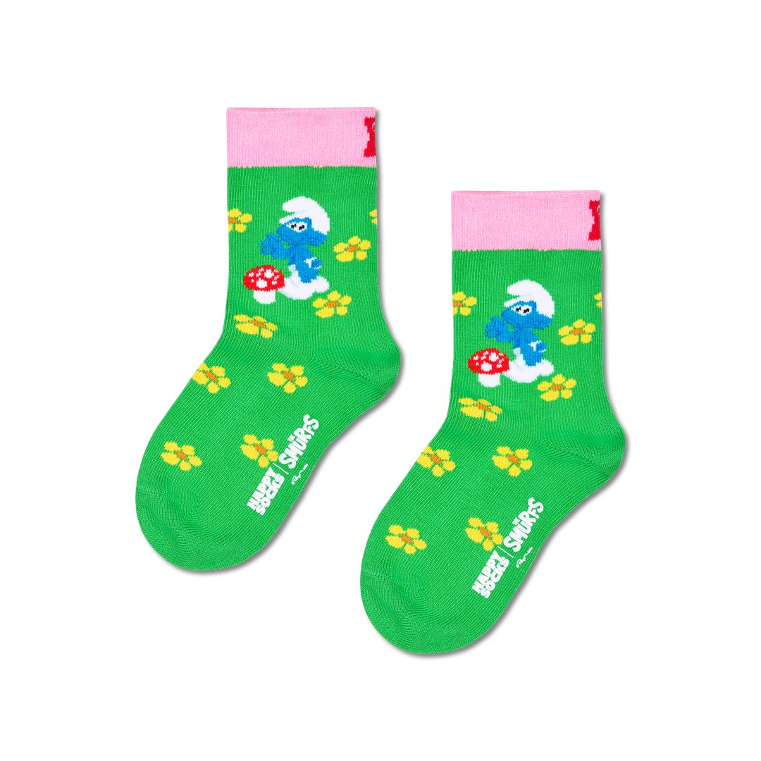 Kids The Smurfs Waving Smurf Sock