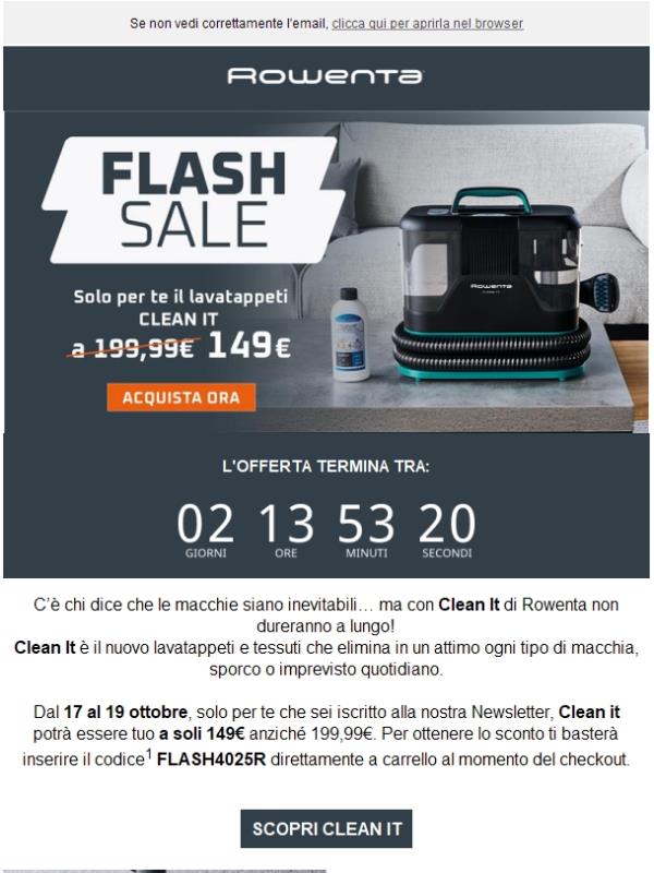 🚨 Solo per pochi giorni: Clean It a 149€!