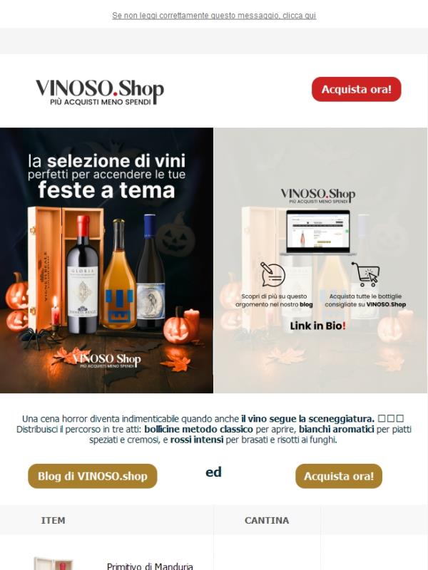 🕯️🍷   Il vino segue la sceneggiatura | VINOSO