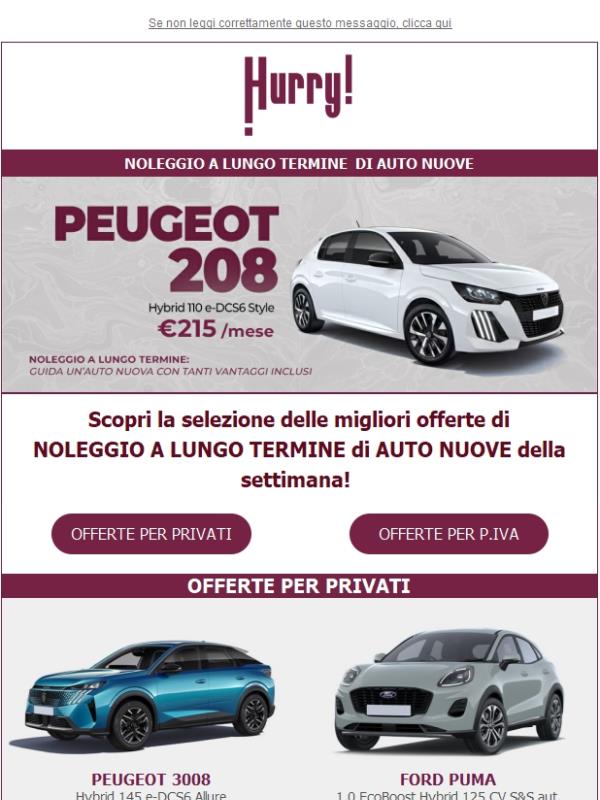 🚘HURRY! Noleggio | Le MIGLIORI OFFERTE della settimana 🚘 Scopri tutte le auto a noleggio a prezzi scontati!