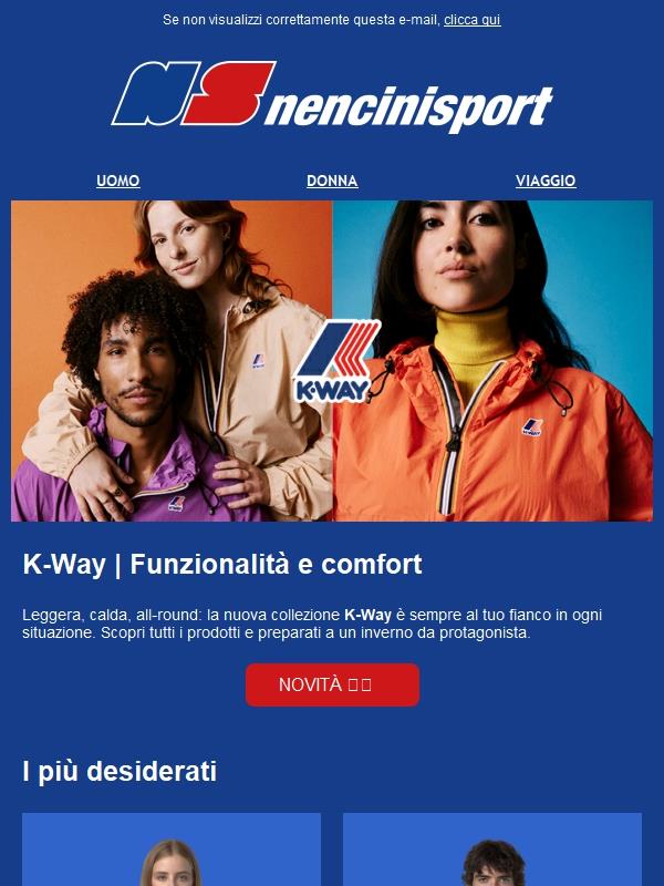Outdoor o città? K-Way ti segue ovunque.