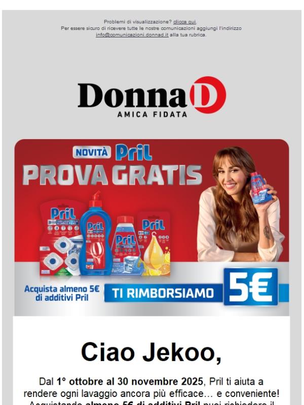 Torna il cashback Pril: lavaggi impeccabili e un rimborso speciale!