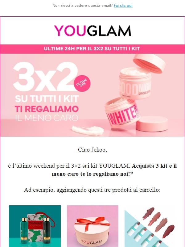 3×2 sui kit: ultimo giorno