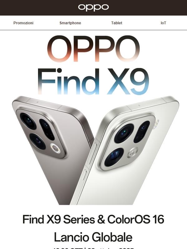 Preparati per il lancio di OPPO Find X9 Series!