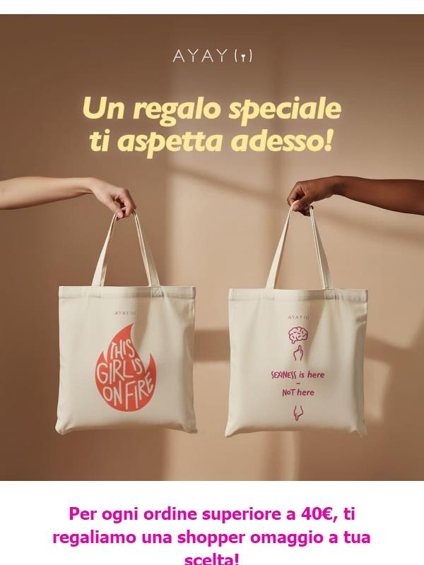 Vogliamo coccolarti: scegli la tua shopper in omaggio 💕