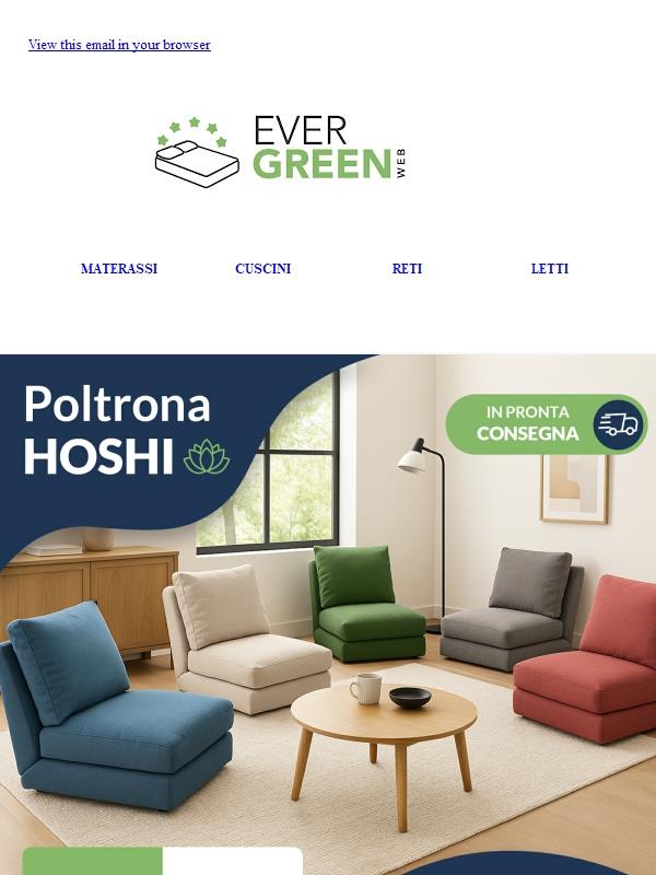 -80% sulla poltrona letto più amata: Hoshi è in offerta!