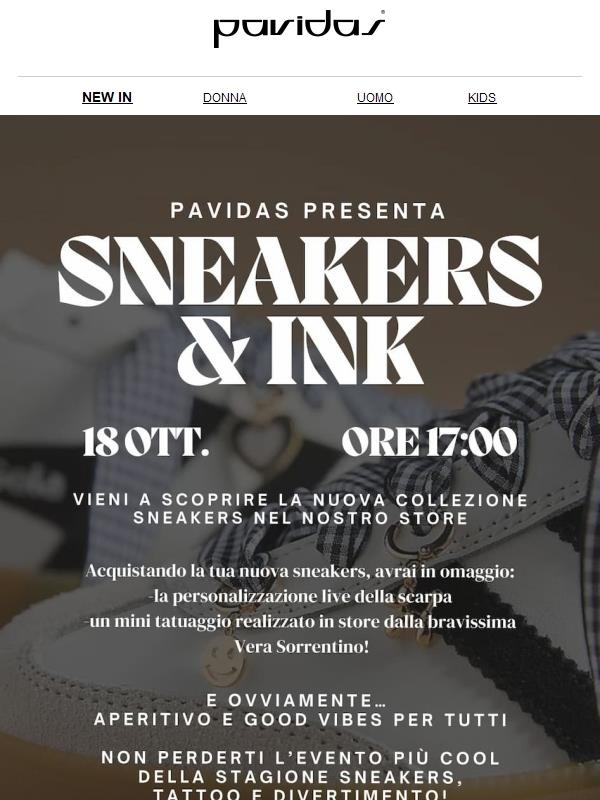 Domani l’evento più cool della stagione: Sneakers, Tattoo e Good Vibes!