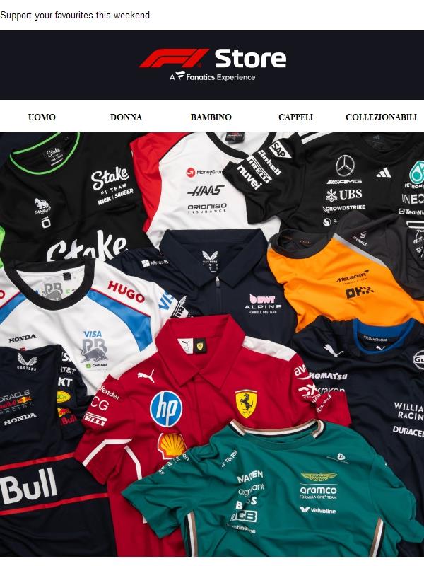 Shop Teamwear Ahead of The US GP