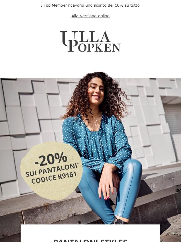 I tuoi nuovi pantaloni autunnali? Ora con il 20% di sconto!