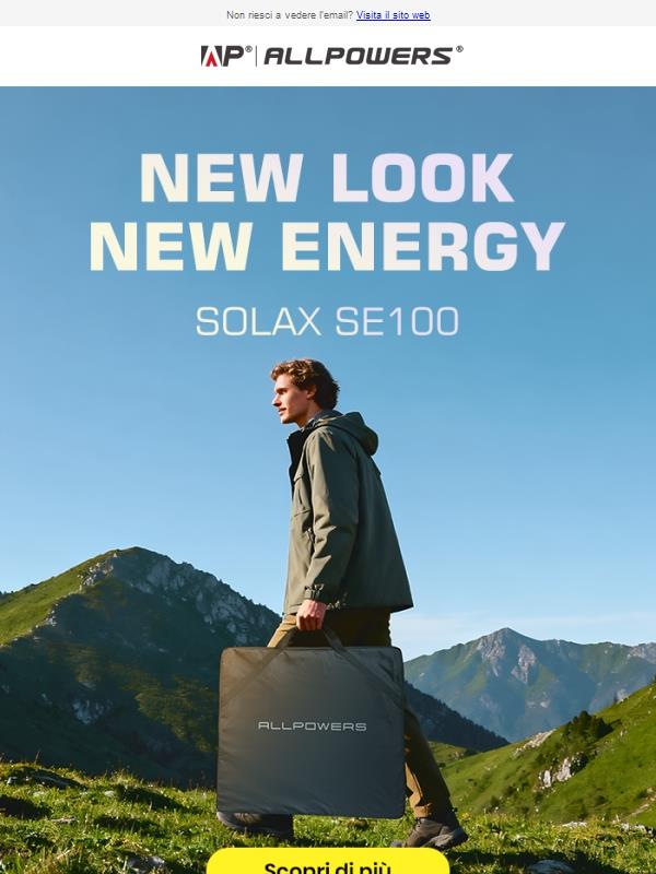 Nuovo arrivo: pannello solare pieghevole SOLAX SE100