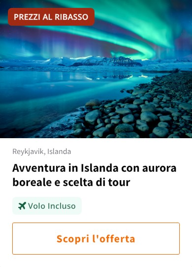 Avventura in Islanda con aurora boreale e scelta di tour