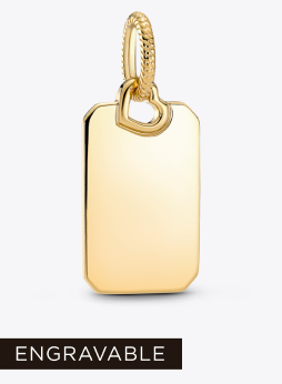 Engravable Rectangle Tag Pendant