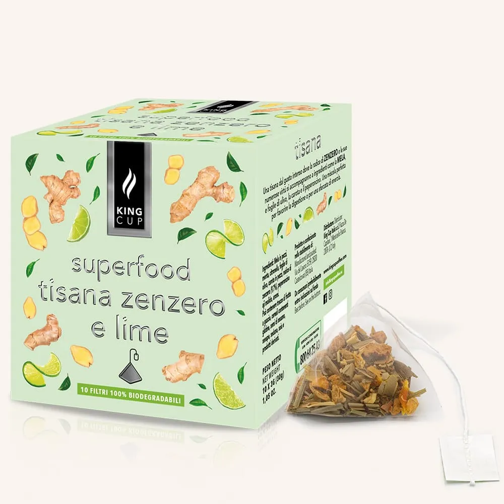Image of Tisana zenzero e lime - 10 filtri a piramide
