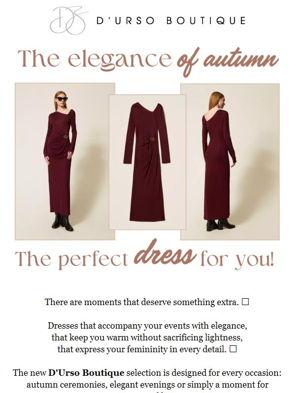 Brighten up your autumn with a special dress 🤍