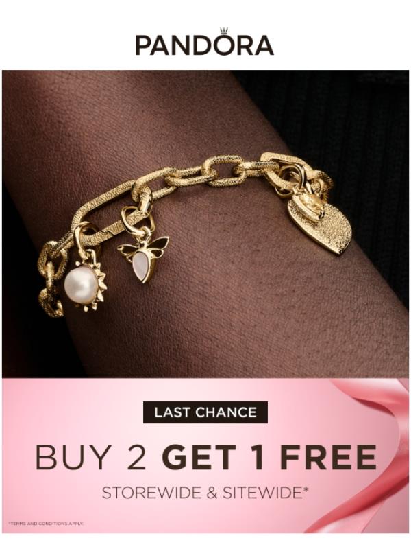 Last chance to Buy 2 and get 1 free