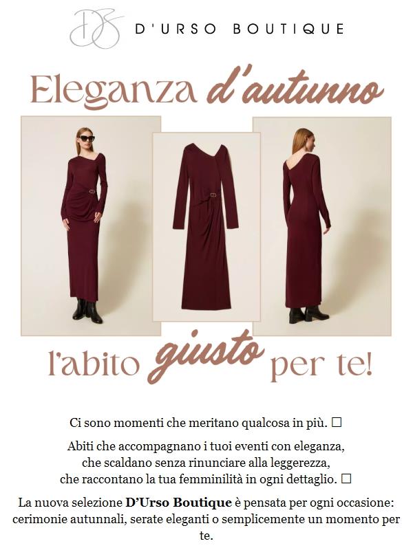 Colora il tuo autunno con un abito speciale 🤍