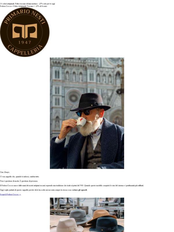 🎩 Il Fedora che conquista al primo sguardo