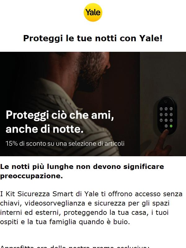 15% di sconto sui Kit Sicurezza Smart!
