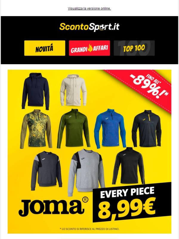Saldi a prezzo fisso Joma ⚡ Fino all'89 % di sconto! ⚡
