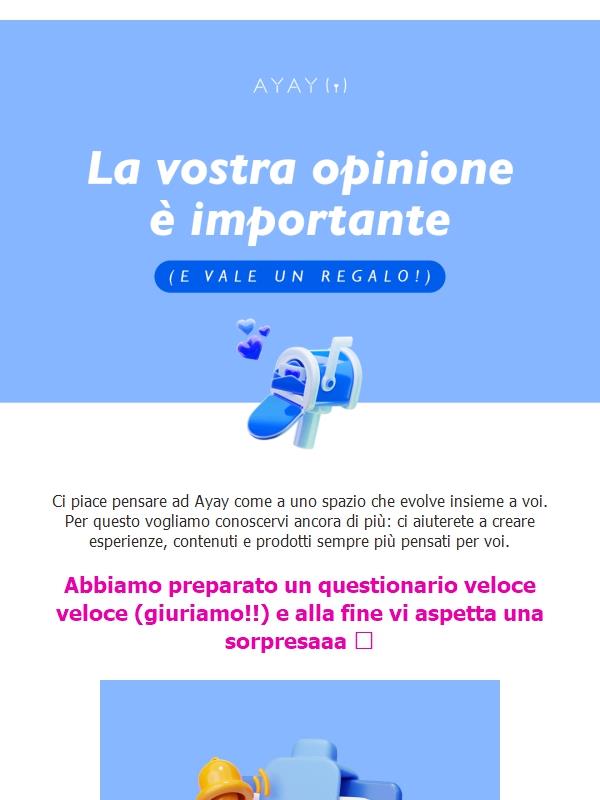 Un regalo per voi (ci aiutate 5 minuti?) 💕