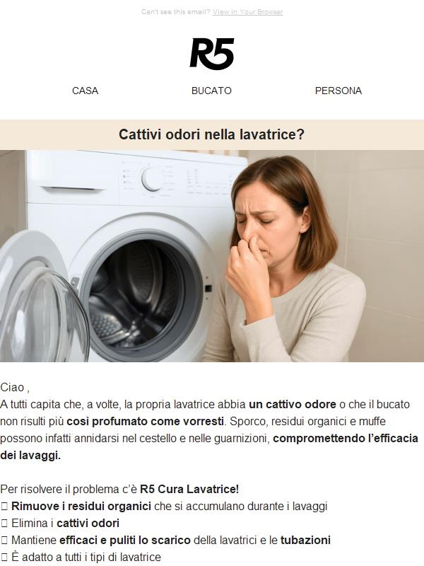 Cattivi odori nella lavatrice? 🫢