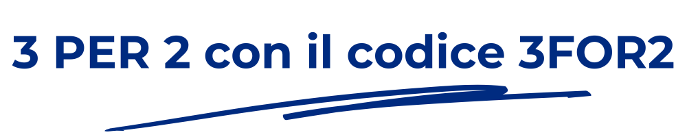 3 PER 2 con il codice 3FOR2